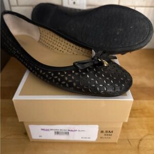 Michael Kors Black Cutout Ballet Flats